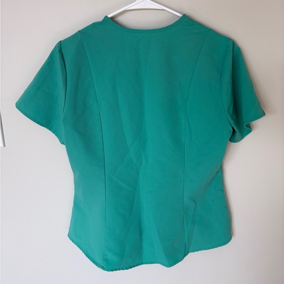FIGS Double Pocket Scrub Top Size Small Seafoam Green - Picture 4 of 4